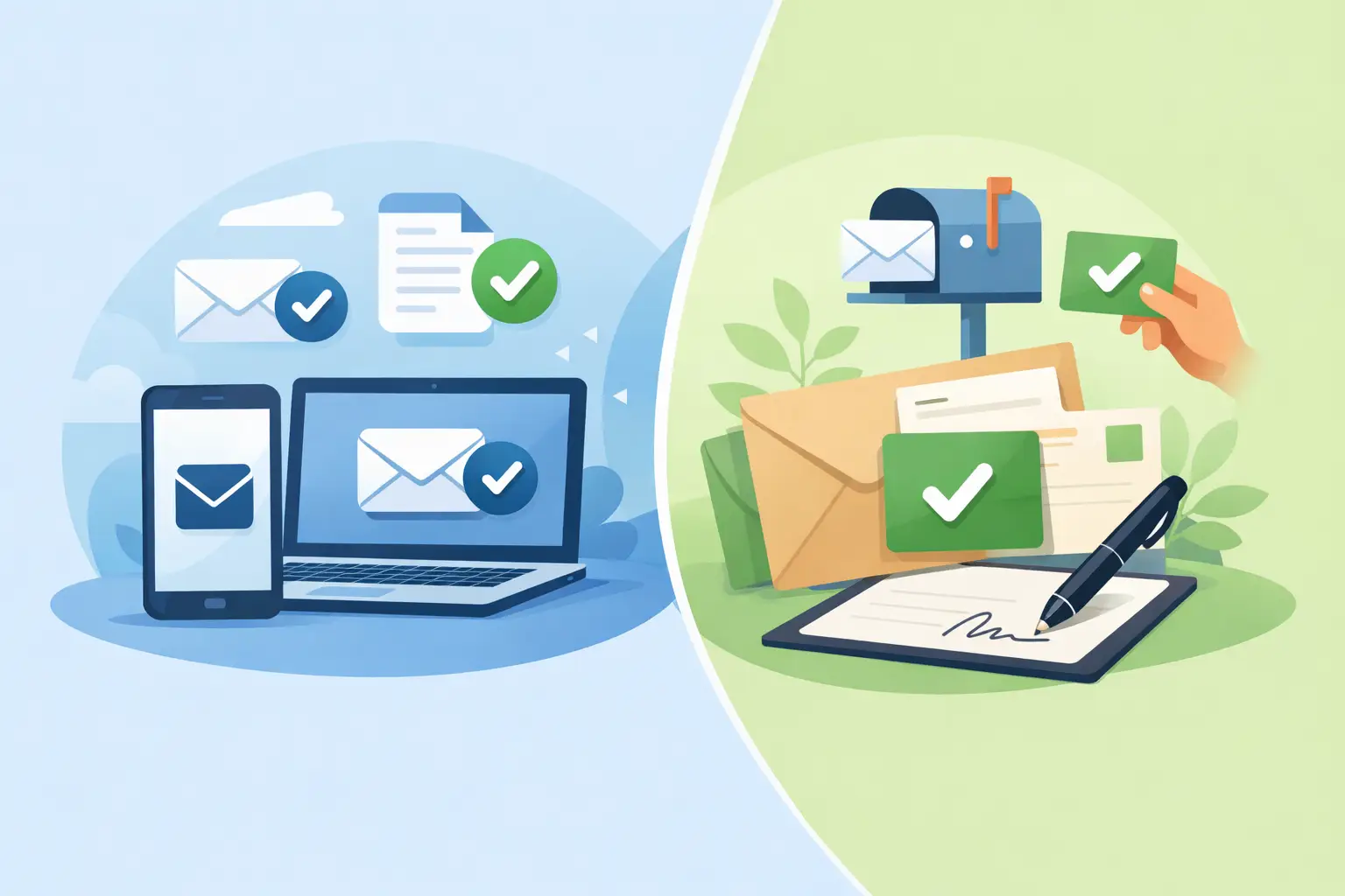 Electronic Return Receipt vs Green Card | Certified Mail Labels
